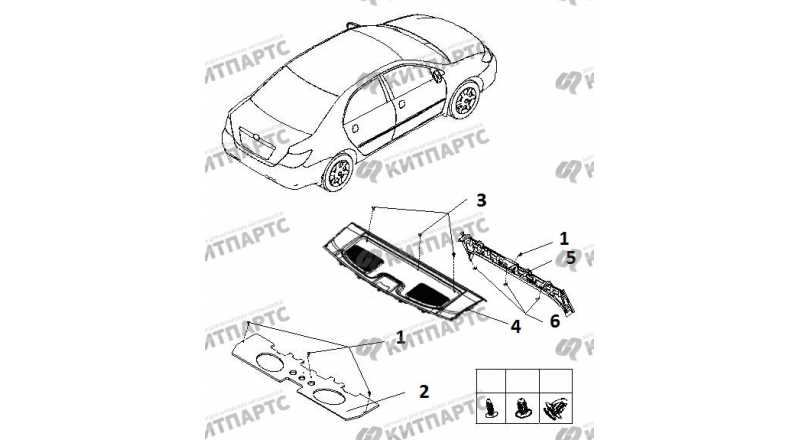 Byd f3 задняя полка