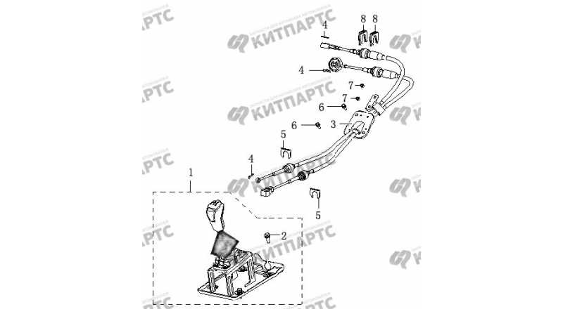 Ремкомплект кулисы (рычага) переключения передач BYD F3/F3R /|F купить kitaychik